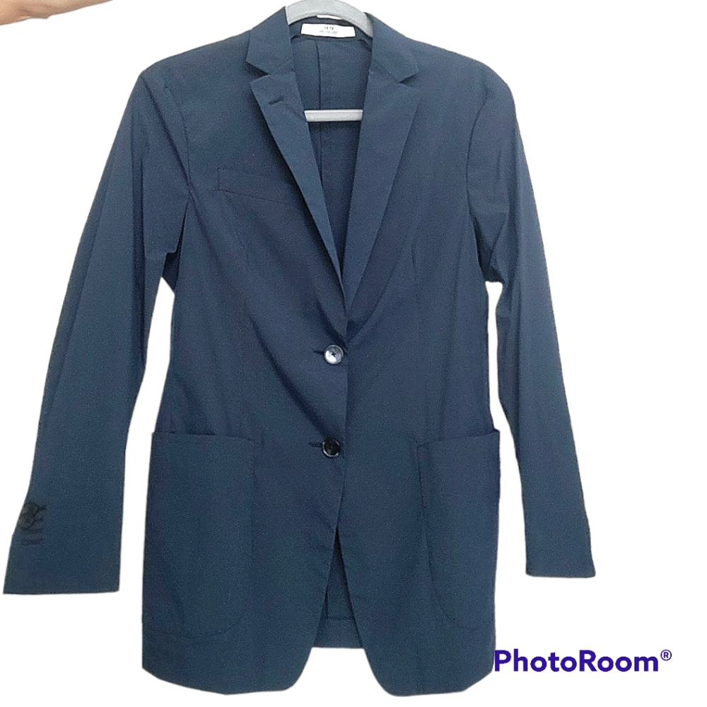 CC collection Corneliani Men Navy Blue Nylon Blazer Size XS or S